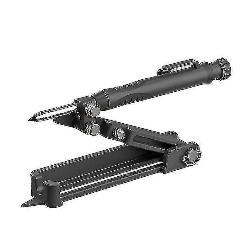 Multifunctionele Scribing Tool Construction Scribe Marking Tool Measuring Tool (zwart) (1pcs)