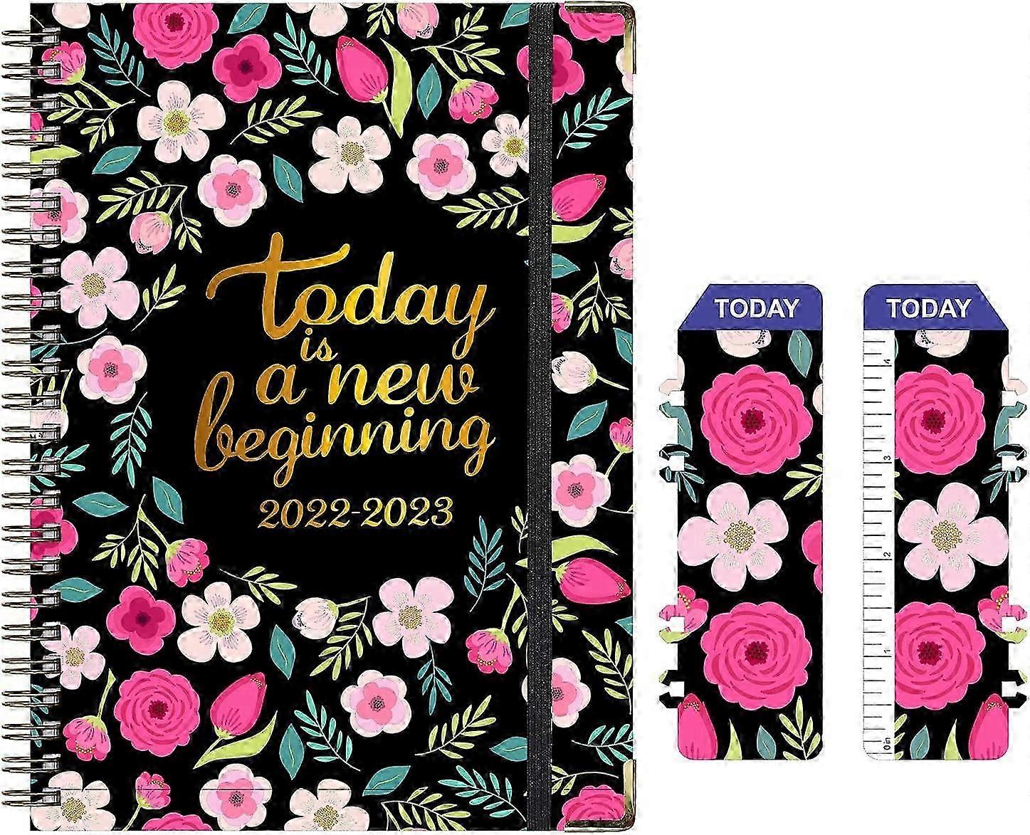 Diary 2023 A5 ,Weekly&Monthly Planner ,2023 Diary A5 Week to View with Monthly Tabs , from Jan 2023 to Dec 2023 Hardcover, Inner Pocket,100GSM (A03 Bl