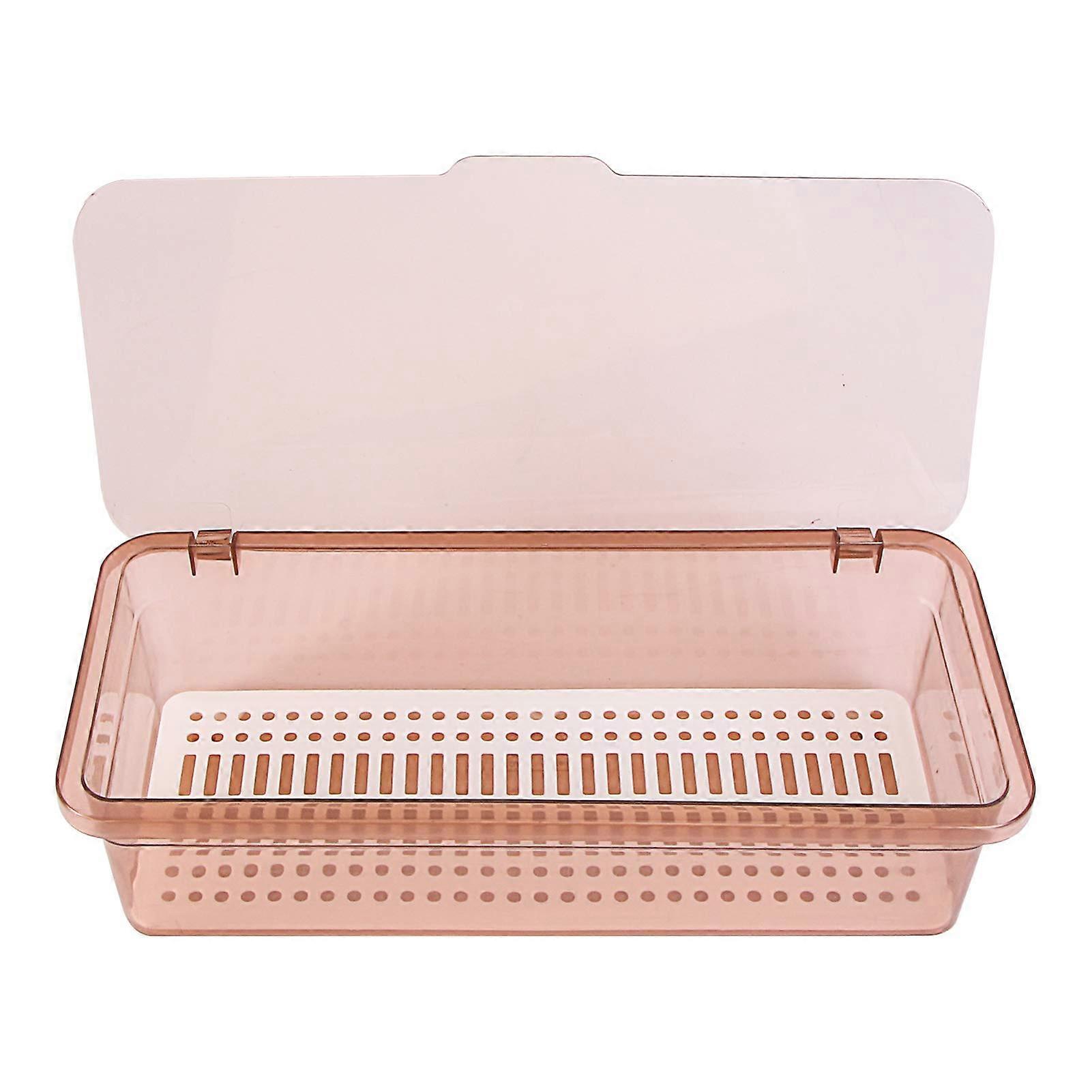 Flatware Plastic Tray with Lid Kitchen Cutlery and Utensil Drawer Organizer