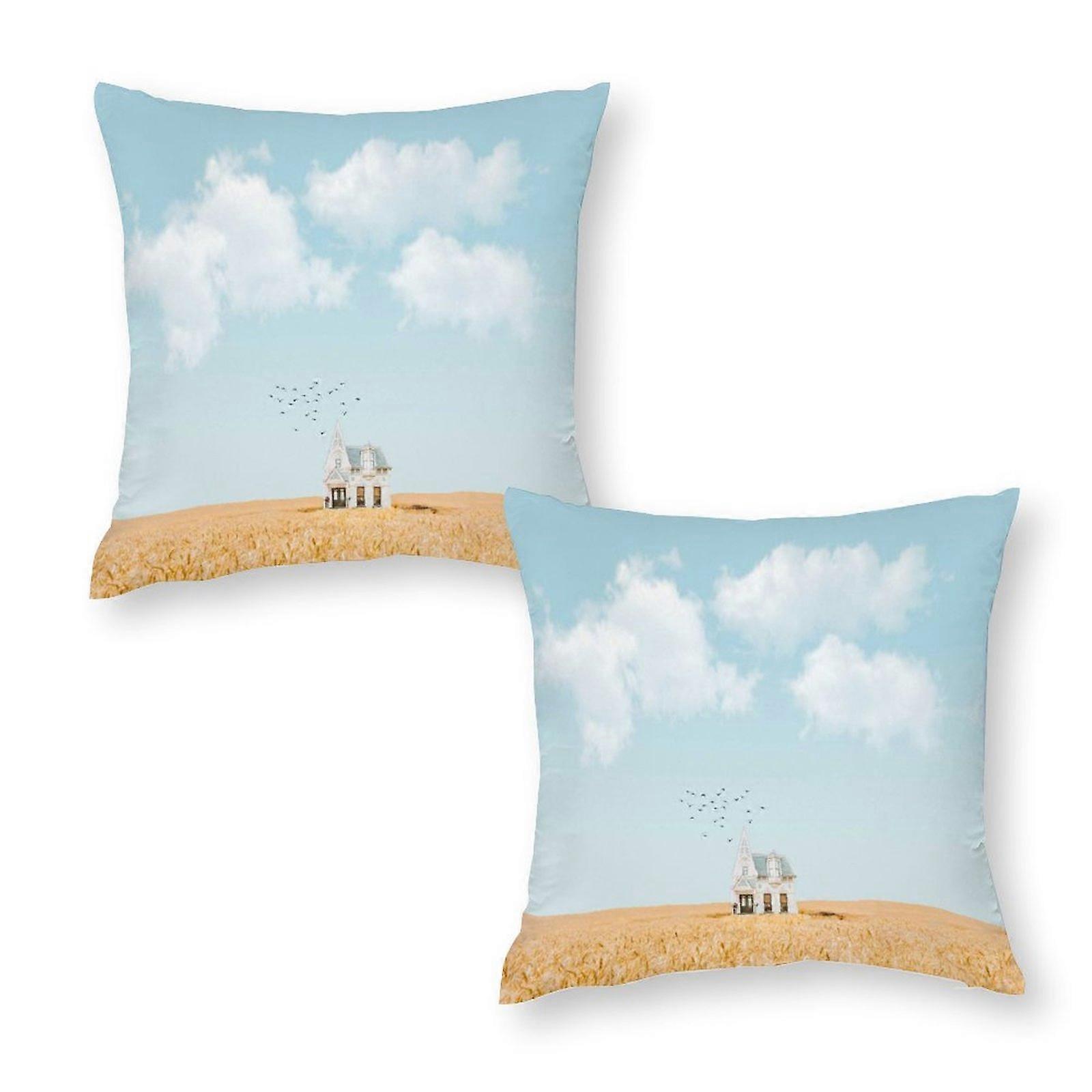 Hus i åker Putetrekk