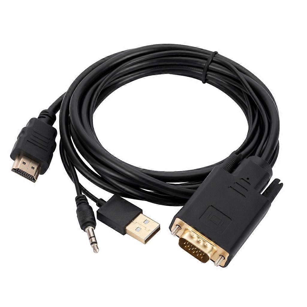 VGA to HDMI-compatible 480i/576i/480p/576p/720p/1080i/1080p Input Resolution