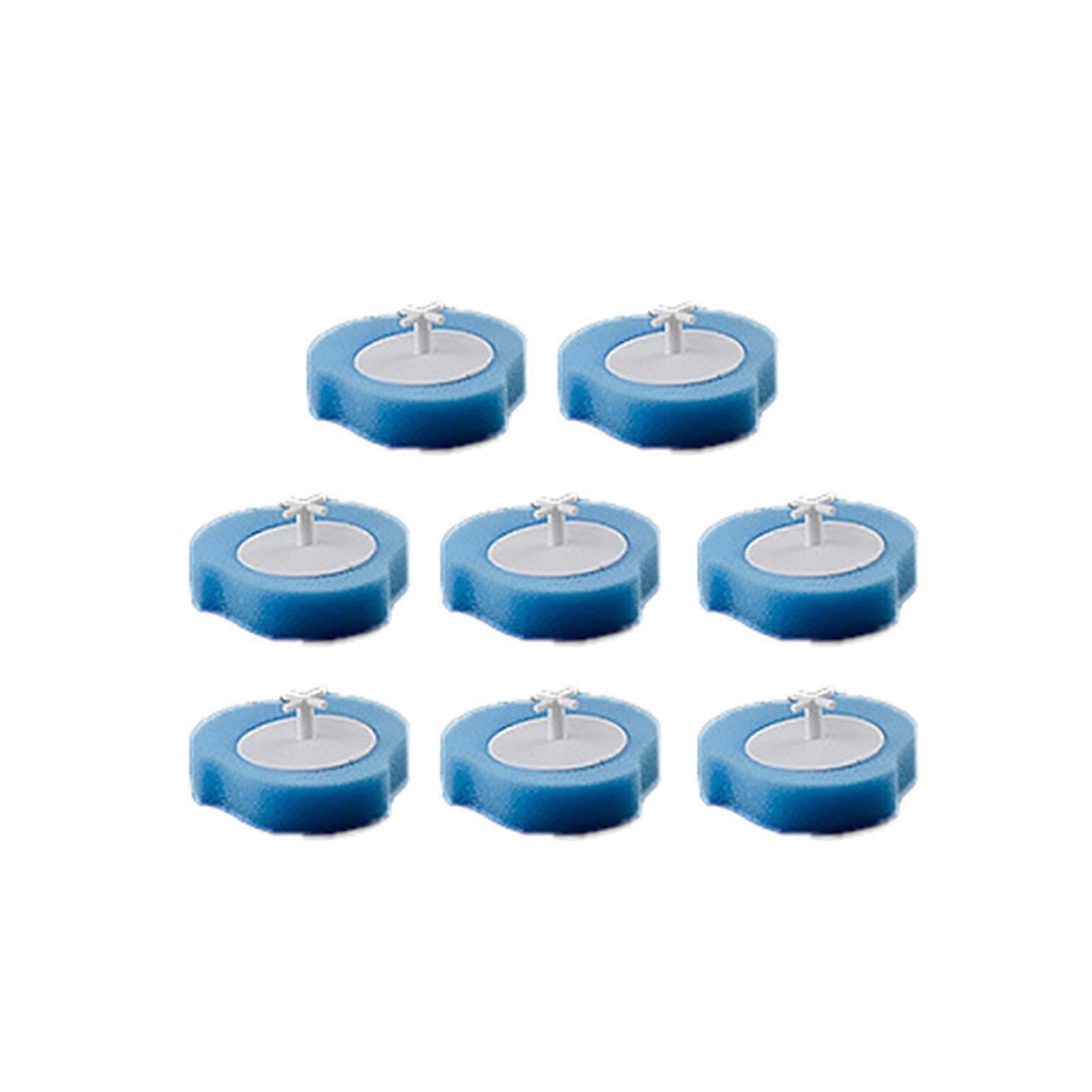8Pcs/Set Practical Good Absorption Replace Brush Head Reliable Rich Foam Sponge Cleaning Brush Head for Home