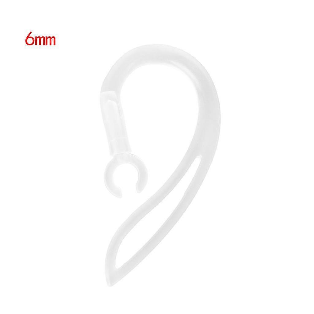 6mm Bluetooth-compatible Earphones Transparent Soft Silicone Ear Hook  Clip
