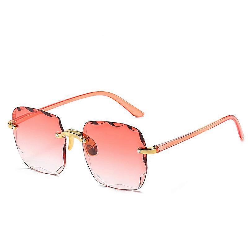 2023 Noi Ochelari de soare pentru femei fără rame Lentile gradiente de modă Ochelari de soare Doamnă Vintage Picioare din aliaj Clasic Designer Nuanțe UV400