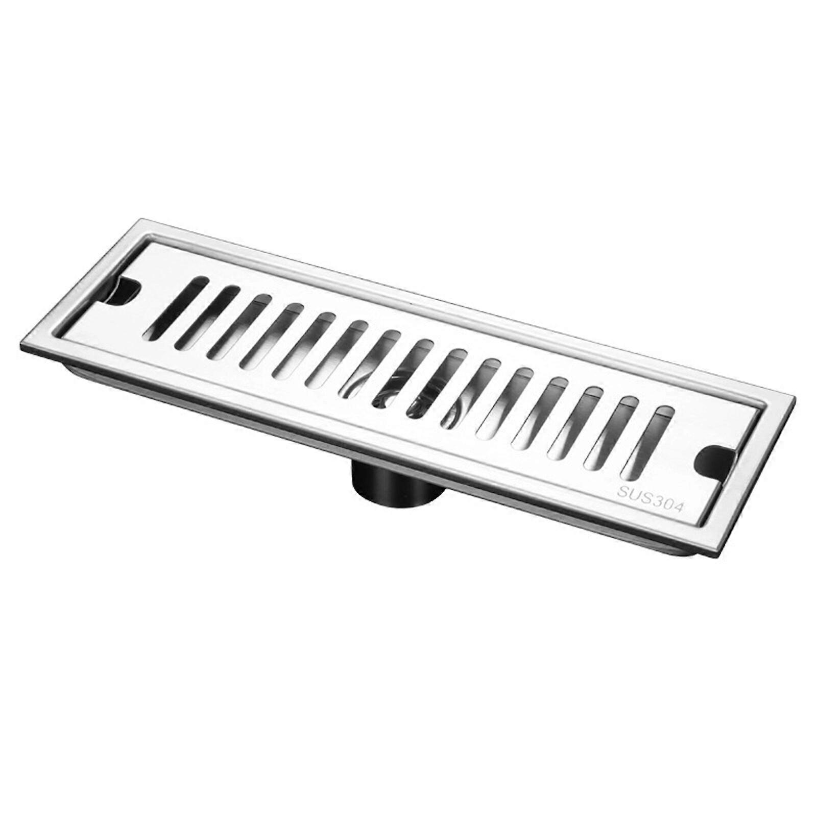 304 Stainless Steel Rectangular Floor Drain For Bathroom, Large Displacement Deodorant Accessories