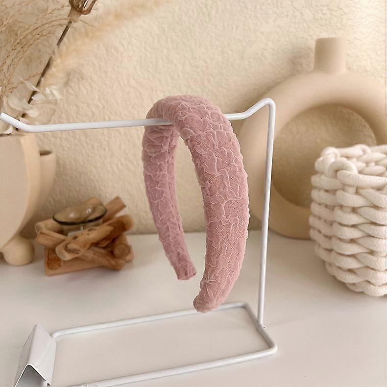 Korean Pink Headband Sweet Girl Wide Hair Band Elegant Fashion Hair Accessories