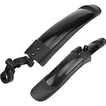 Sykkel Mudguard Set, Justerbar Bike Fender foran og bak Mud Guard For MTB, Road Bike Mountain Bike Mudflap Gjelder for 20/22/24/26 tommers sykler (svart) (2Pc