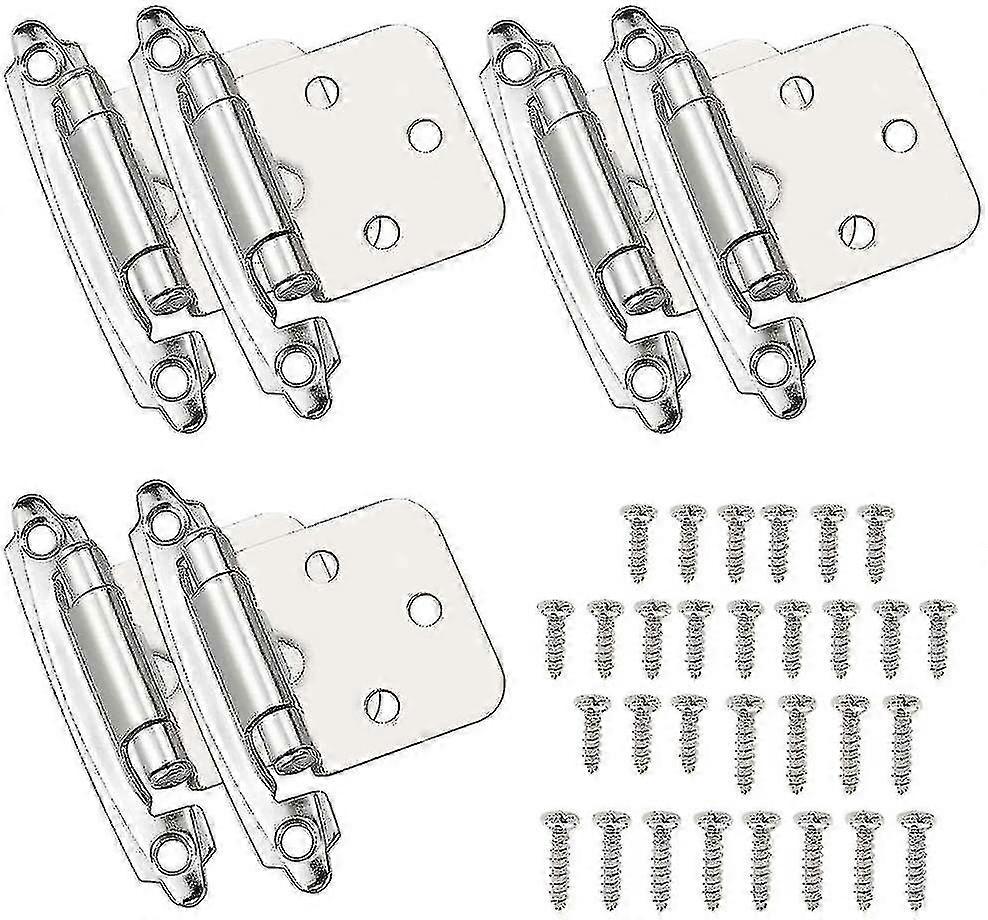 6 Pcs Hinge Door Self-closing Hinge Cold Rolled Steel Material Hinge Spring With Damper For Door Cupboard Shoe Cabinet Bookcase Wine Cellar