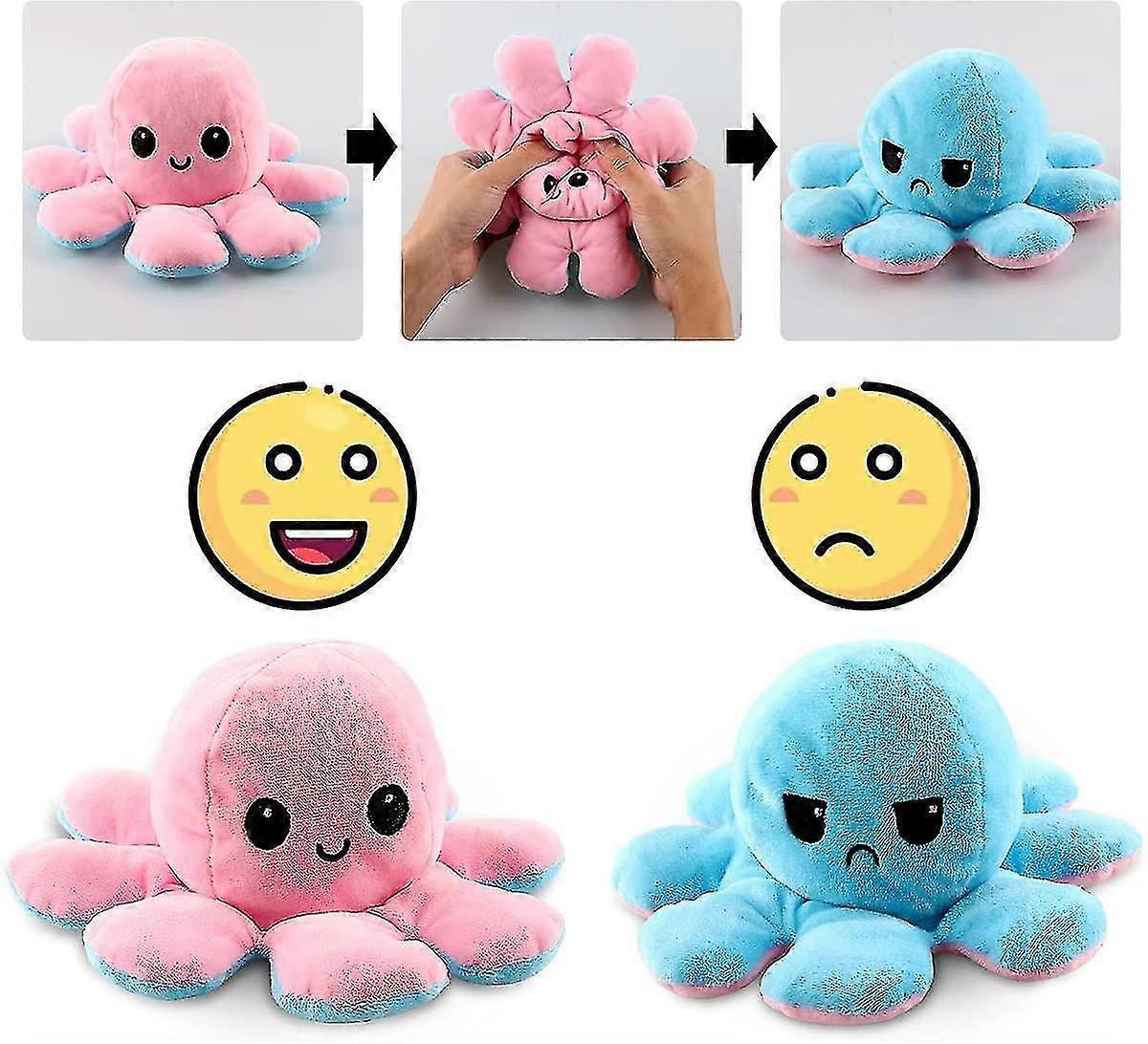 Pulpitos Octopus Stuffed Animal Peluche Pulpo Reversible Original