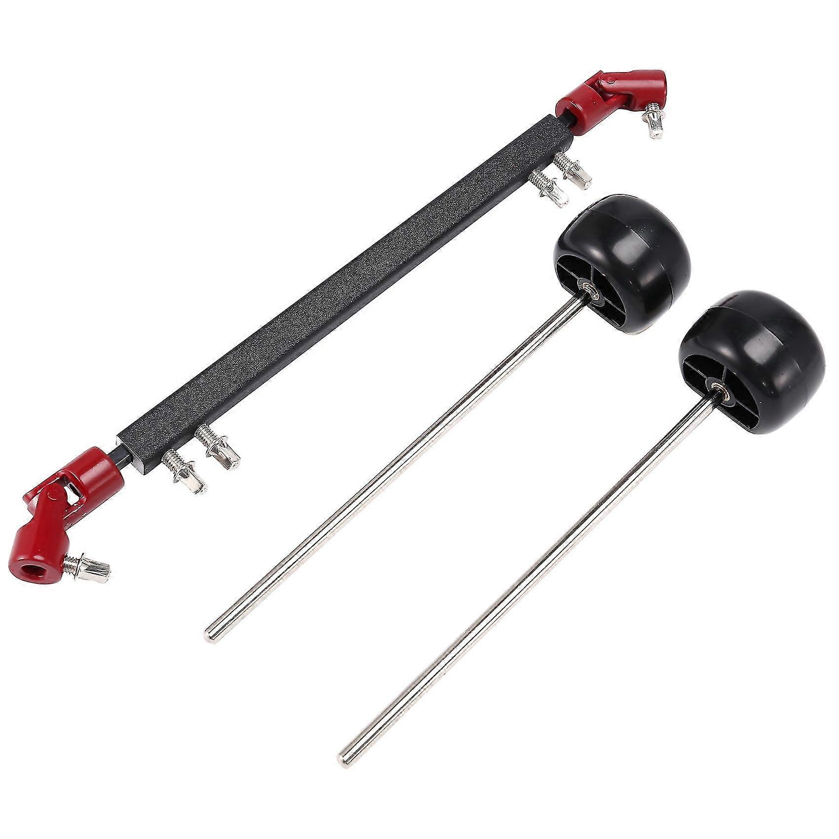 Double Drum Drive Shaft Connecting Bar Drum Pedal Linkage With 2 Flat Head Drum Hammers For Drum Se