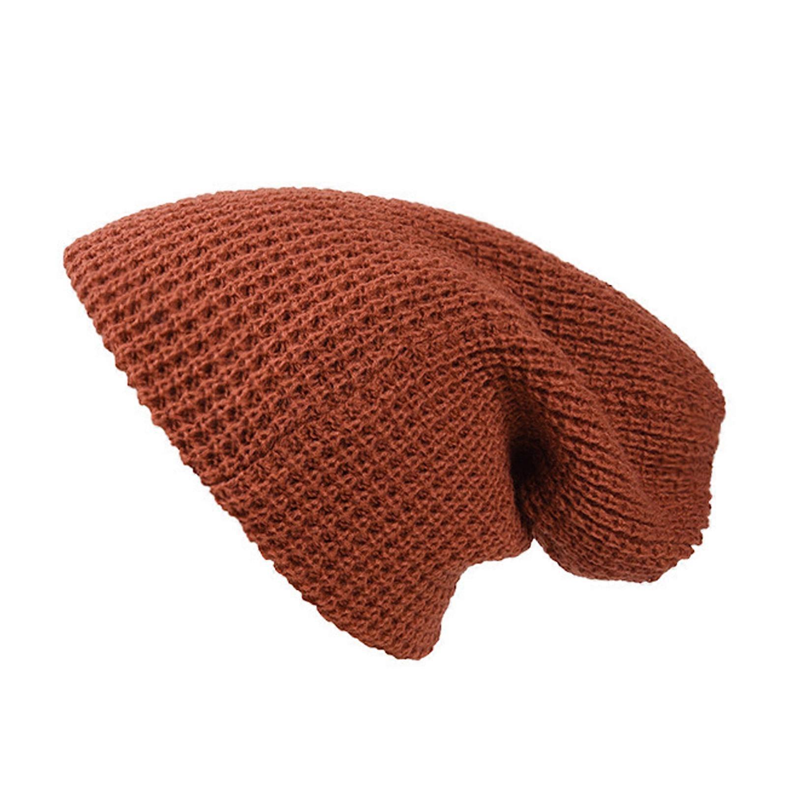 Hat Ribbed Solid Plain Knit Ski Cap Warm Beanie Skull Winter Cuff Hats Unisex