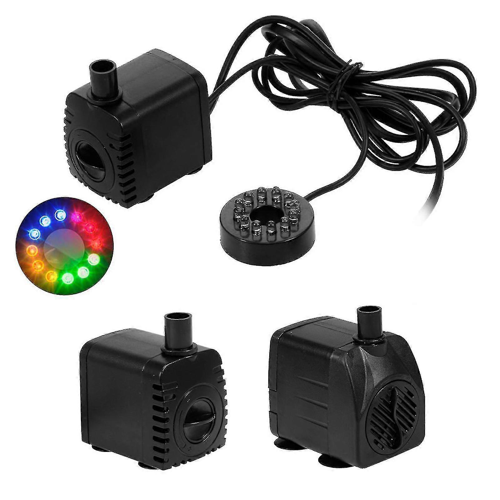 Dompelpomp met 12 Led Light 10w Ultra-still