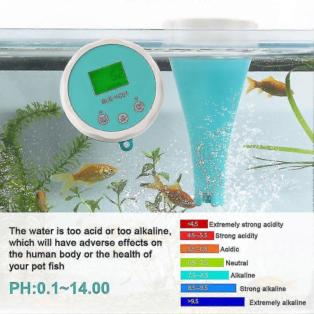 Naiwang 6 In1 Water Quality Detector Ph Ec Tds Orp Temperature Chlorine Multi-function Water Tester App Remote View Water Quality Meter