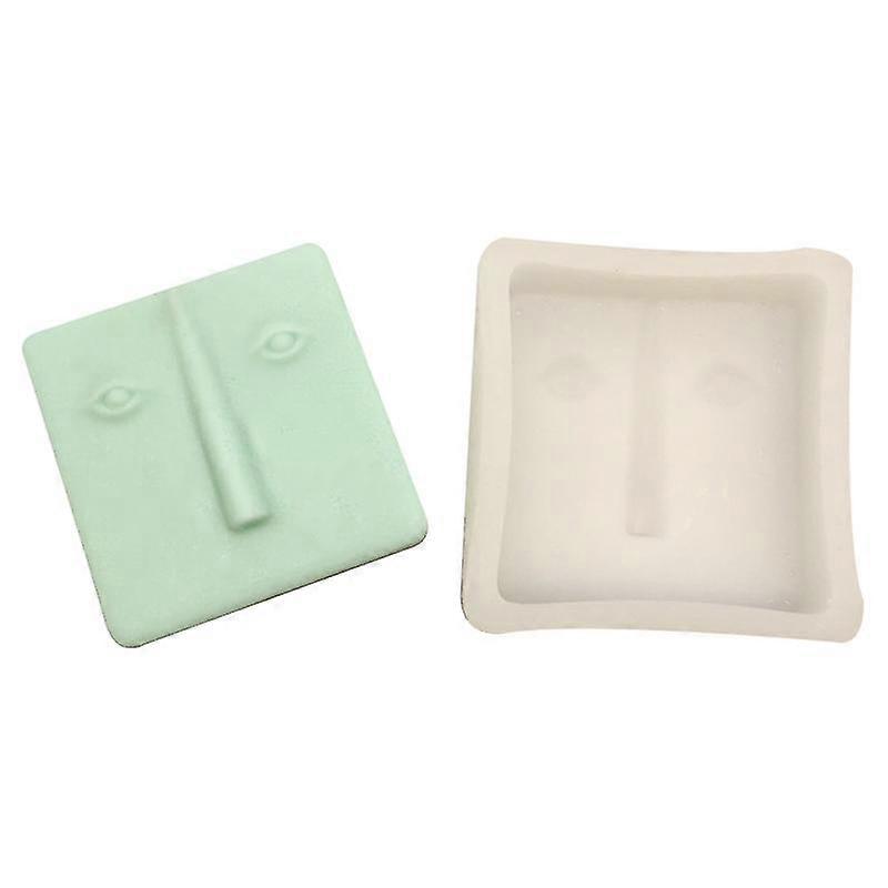 Abstract Face Shape Candles Making Mold Unique Resin Casting Silicone Mould