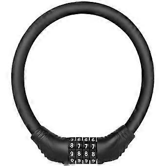 Wuzhou Bike Lock Cable Resettable Bicycle Password Lock 4 Digit Heavy Duty Cycling Safety Tool (1pc, sort)