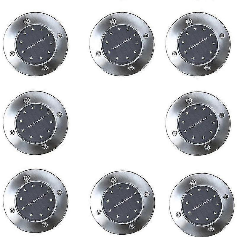 8 Pcs Solar Gramado Ground S Para En E