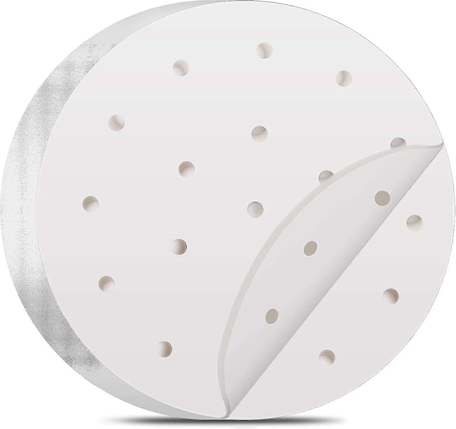200PCS Air Fryer Liners, 9 Inches Perforated Parchment Paper Sheets, Non-stick Steaming Mat for Air