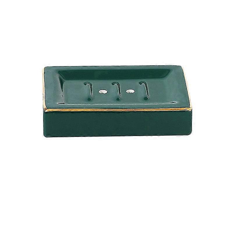 Nordic Style Ceramics Phnom Penh Soap Box Square Round Shape Soap Rack Storage