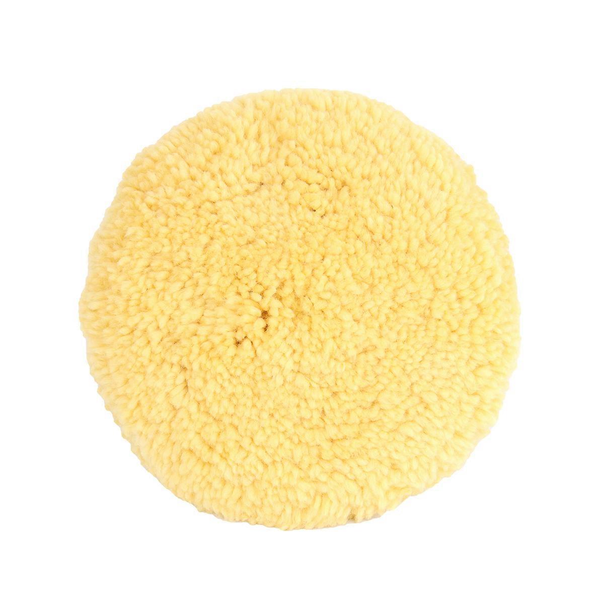 M16 Waxing Wool Wheel Double Side Polished Pads Buffer for Car (Yellow)