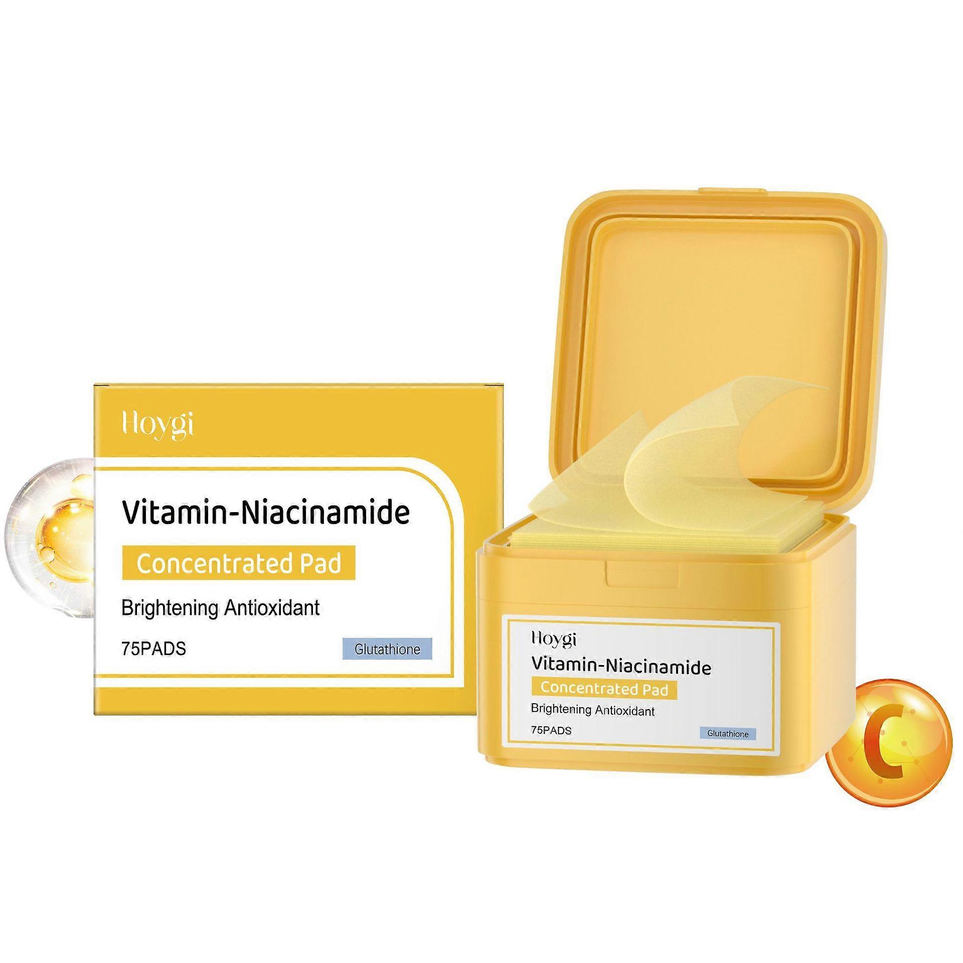 Vitamin-Niacinamide Concentrated Pad | Exfoliation, Dark Spot, Hyperpigmentation Care | Double- Sided Pad with Glutathione, Niacinamide, PHA & LHA | 7