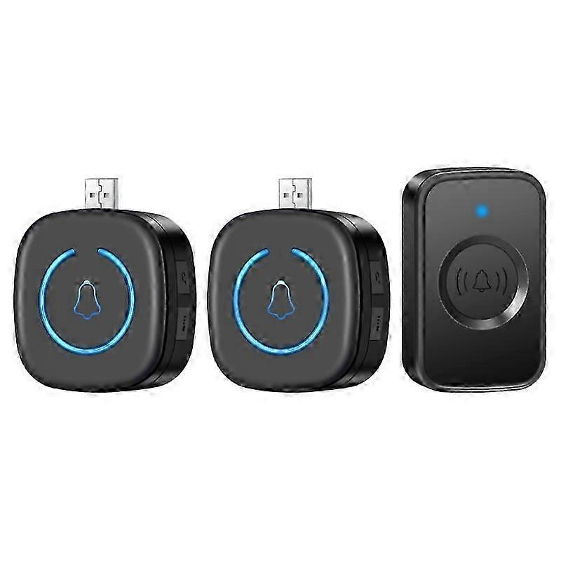 Smart Digital Music Doorbell with Remote Control, One for Two System
