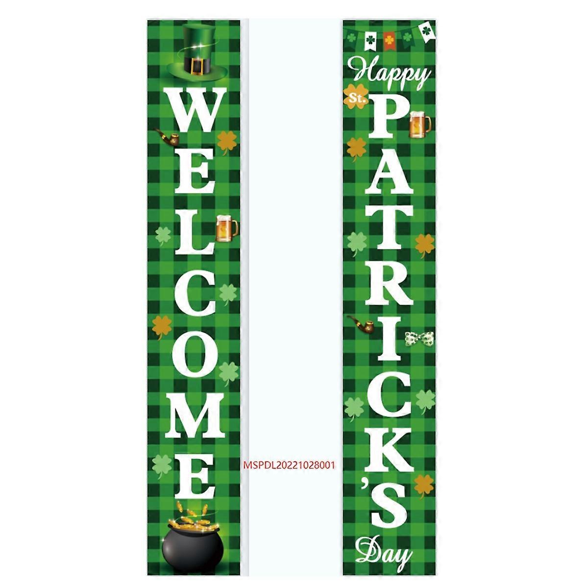 St. Patrick's Day Decor Duo - Four-Leaf Magic Flags