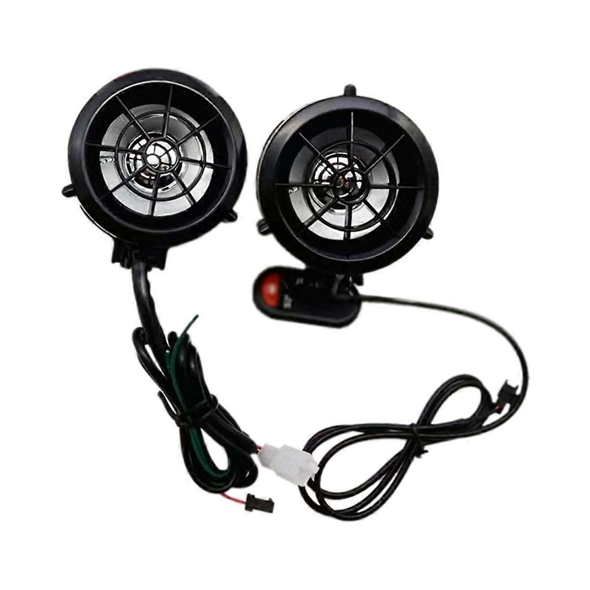 Motorcycle Sound System Colorful Flashing Lights Bluetooth MP3 FM Radio Player Stereo Speakers Music Amplifier