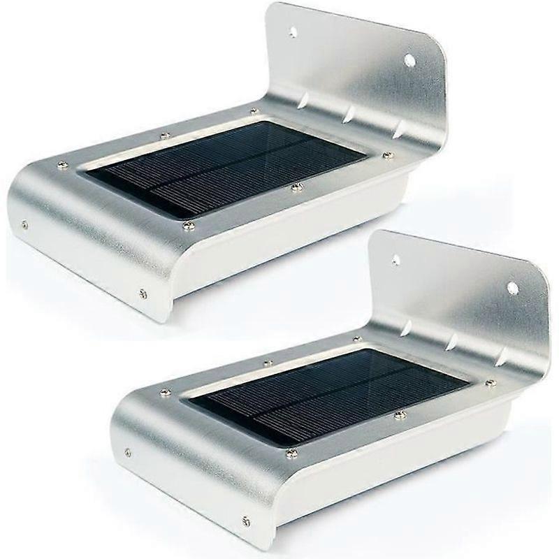 2x 16 LED Solar Lamp Light Outdoor Wall Garden Motion Detector Sensor