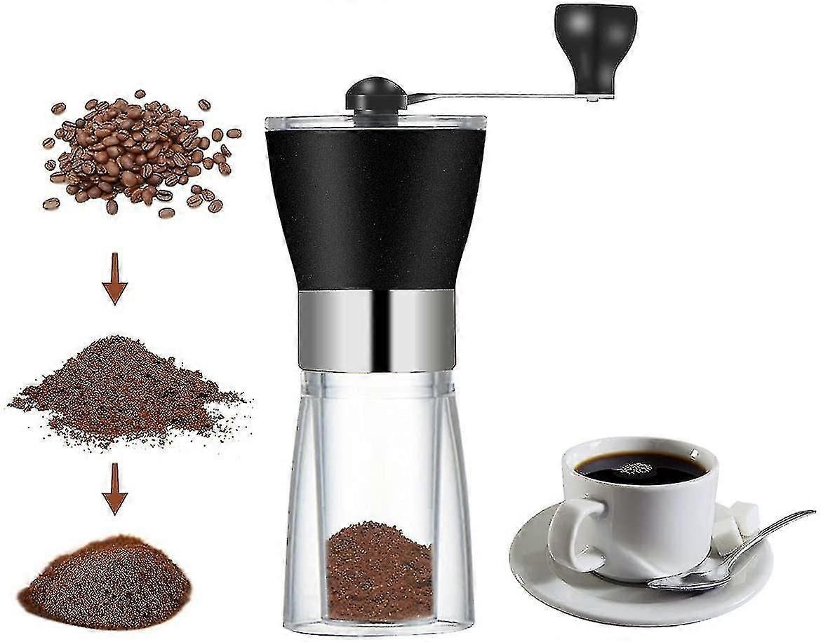 Manual Coffee Grinder, Adjustable Portable Coffee Grinder With Stainless1pcs, Black)