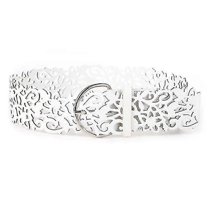 Fashion Womens Hollow Belts Wide Buckle Waist Waistband