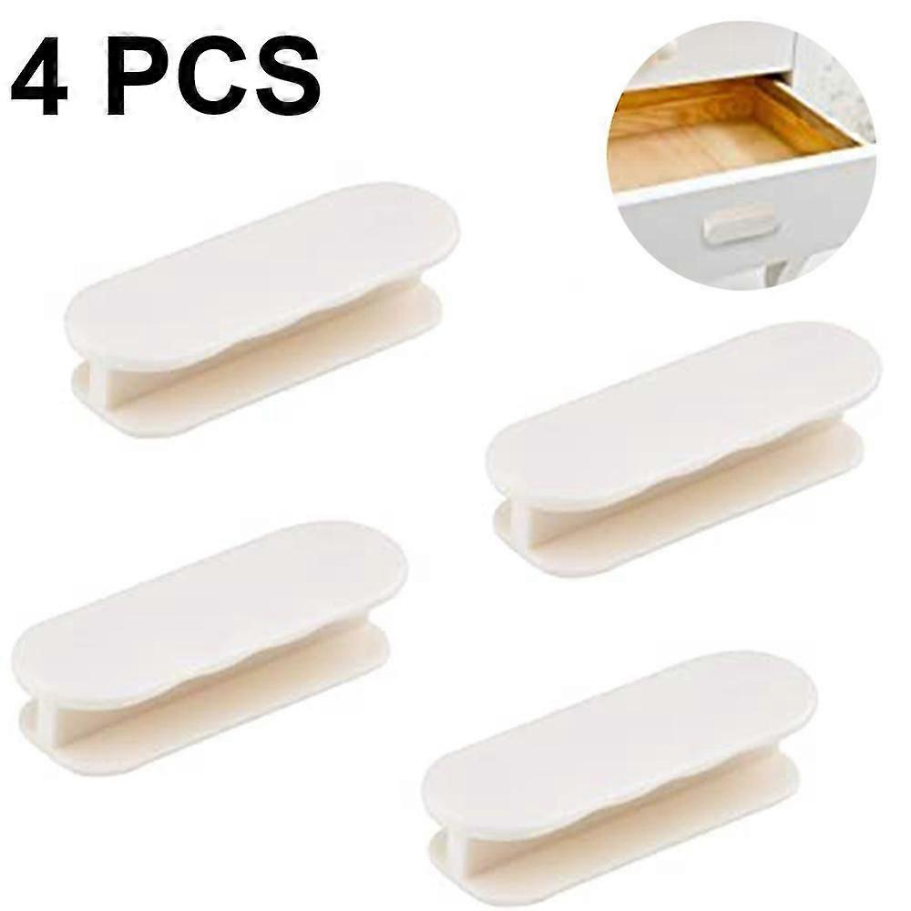 4pcs Self-stick Instant Cabinet Drawer- For Kitchen Cabinet Knobs Drawer Window Sliding Door-wardrobe Self-stick Push Pull Helper Stick-on Handles
