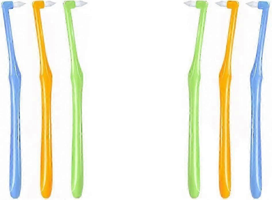 6-piece Tufted Toothbrush, Conical Trimming Toothbrush, Small