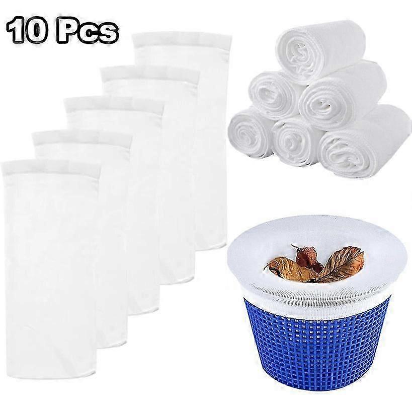 50-pack Pool Skimmer Strumpor, Pool Rengöring Filterstrumpor för Skimmer Basket