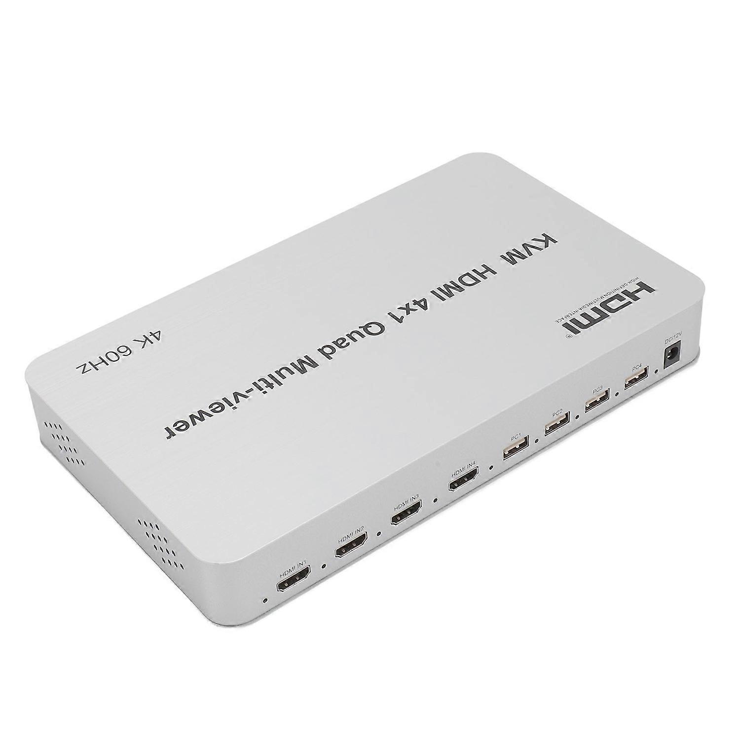 KVM Switch 4x1 4 Ports Support 4K At 60Hz 2K At 120Hz 4 in 1 Out HD Multimedia Interface KVM Switche