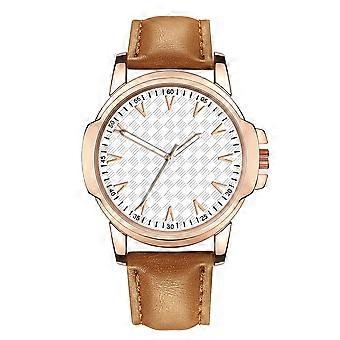 Fashionable Watch Round Dial Analog Display Quartz Men Wristwatch #1