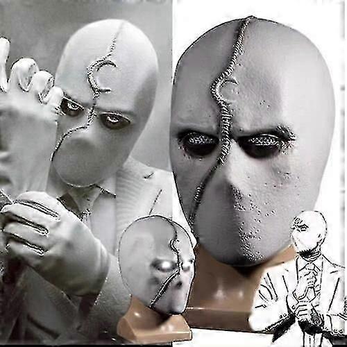 Ay Şövalye Marc Specto Led Maske Cosplay Lateks Kask Partisi Cadılar Bayramı Bar Kaynağı