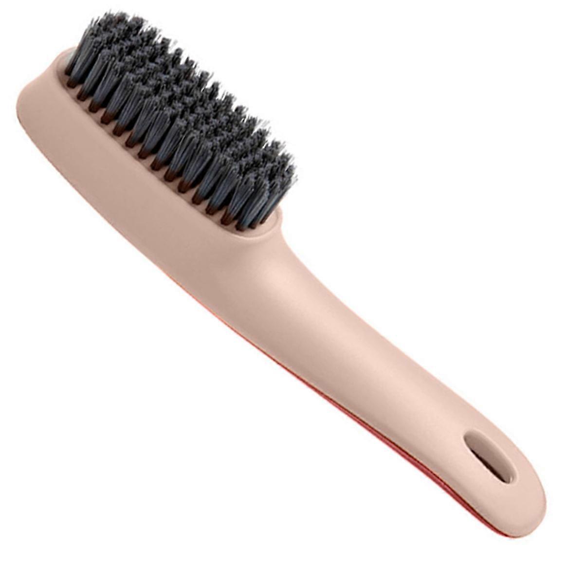 신발 브러시 다기능 플록 강모 세탁 브러시 청소 도구 가정용 다크 레드