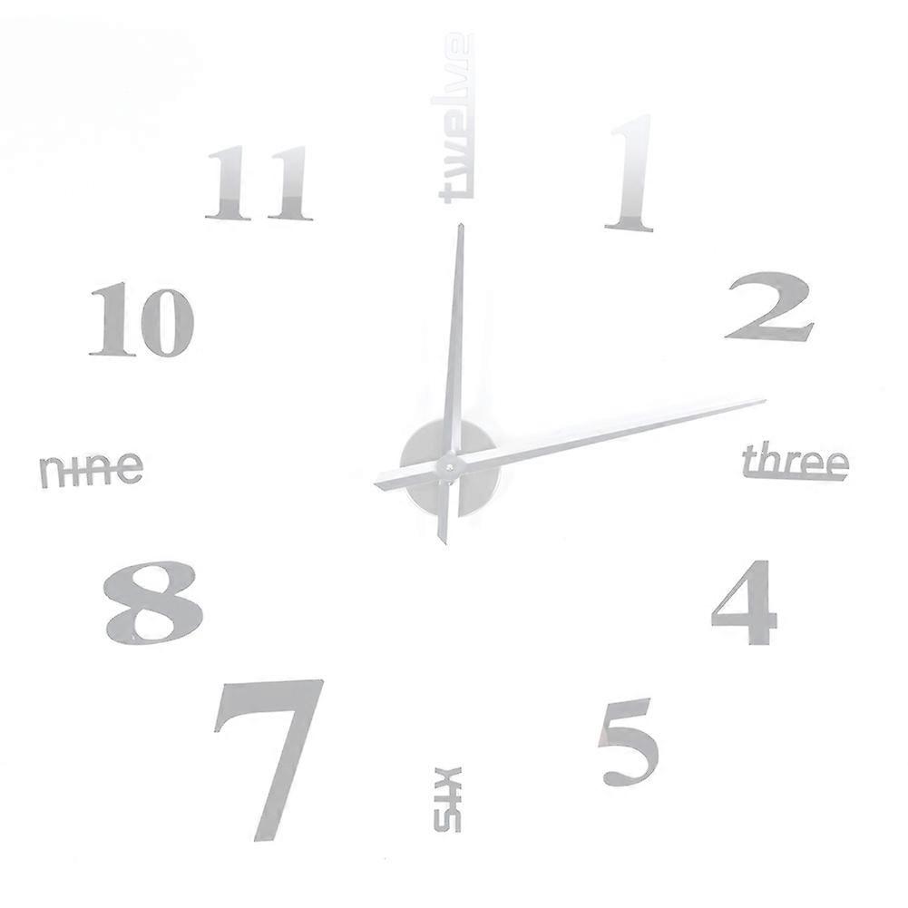 Wall Sticker Digital Clock, 3D Decorative Wall Clock for Home