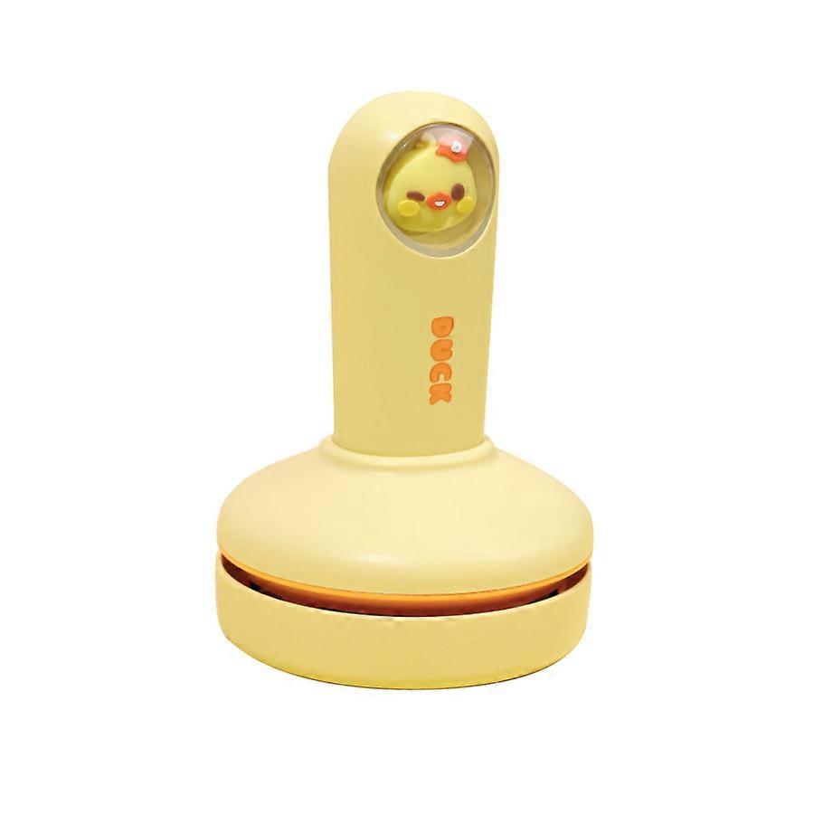 Mini aspirateur de bureau portable pour gomme à miettes, nettoyant pour clavier, rechargeable - jaune citron