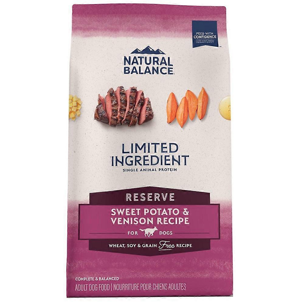 Natural Balance宠物食品有限成分储备无谷物,甘薯和鹿肉,4磅