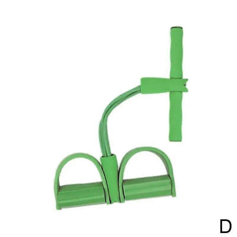Tension Rope 4 Tube Puller Pedal Ankle Abdominal Exerciser Fitness Elastic Sit Up Pull Rope Home Sport Training Equipment