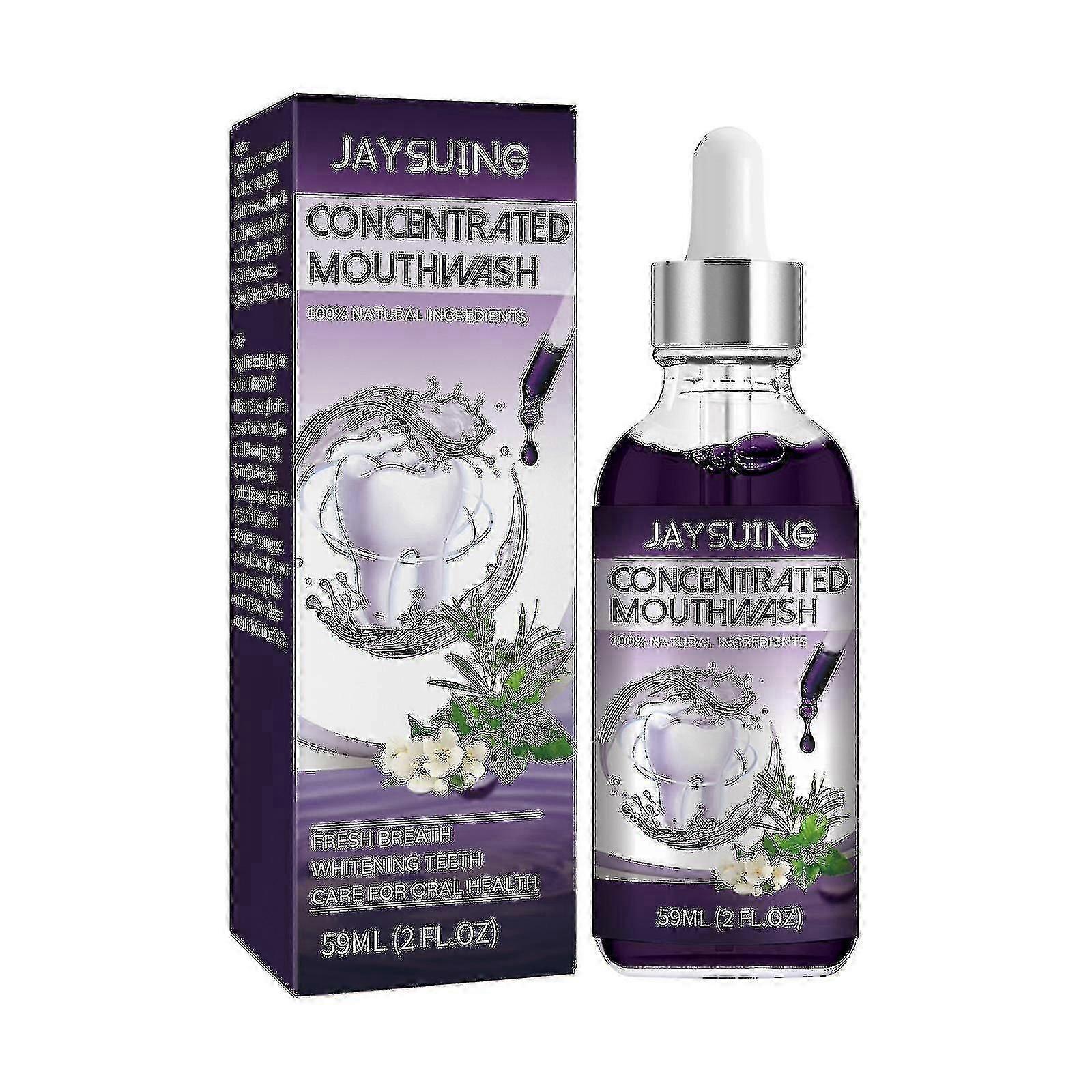 Jaysuing濃縮うがい薬デオドラント歯ステイン黄色の歯のクリーニング口腔新鮮で明るい白い歯うがい薬|