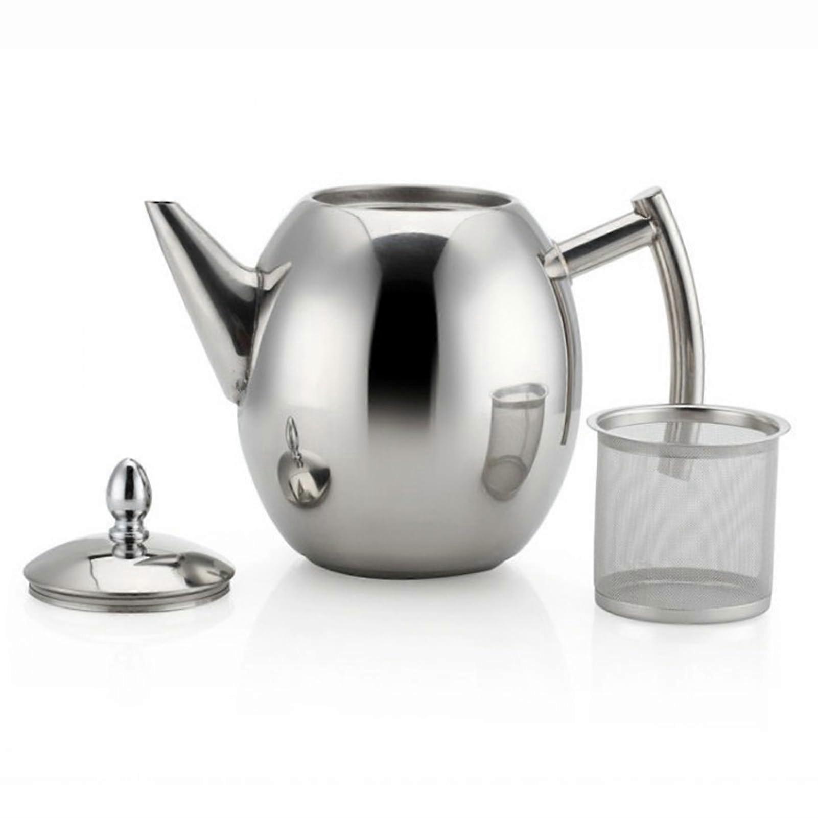 1.5L Stainless Steel Stovetop Teapot with Infuser for Loose Leaf Tea and Coffee - Durable and Stylish Design