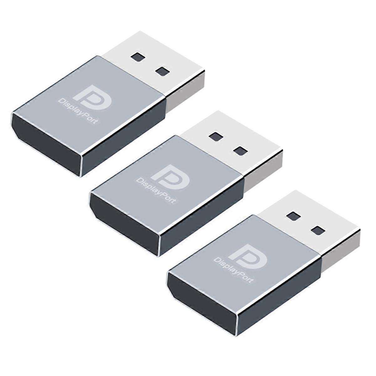 3Pcs 4K Displayport Dummy Plug DP Virtual Display EDID Headless Ghost Emulator Graphics Card Cheate