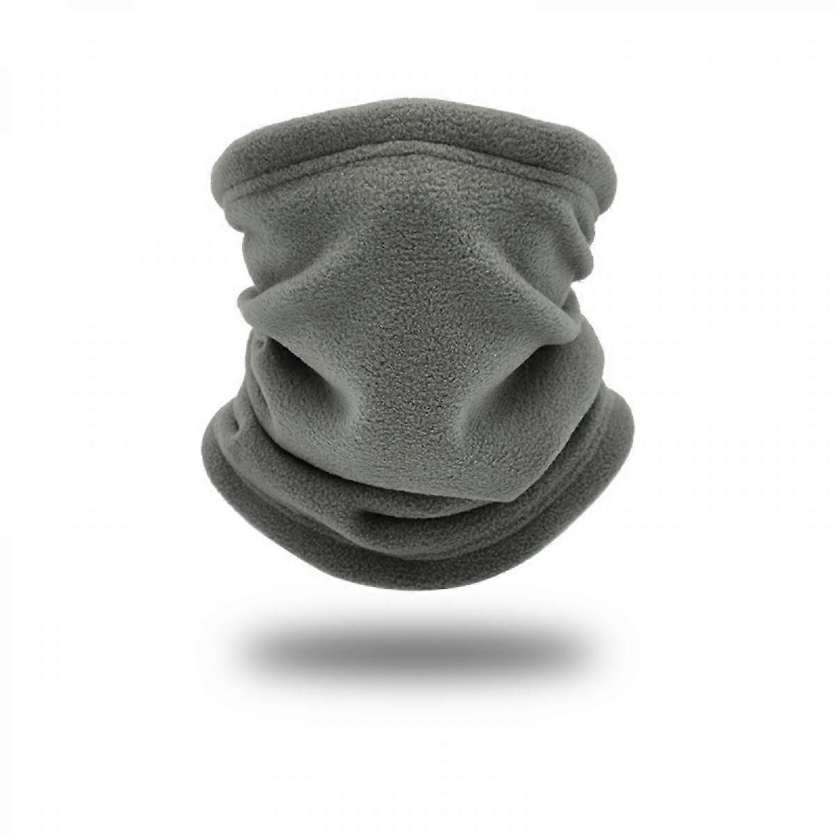 Winter Neck Warmer Gaiter Fleece Windproof Face Mask Cover Cold Weather Scarf for Men & Womengrey