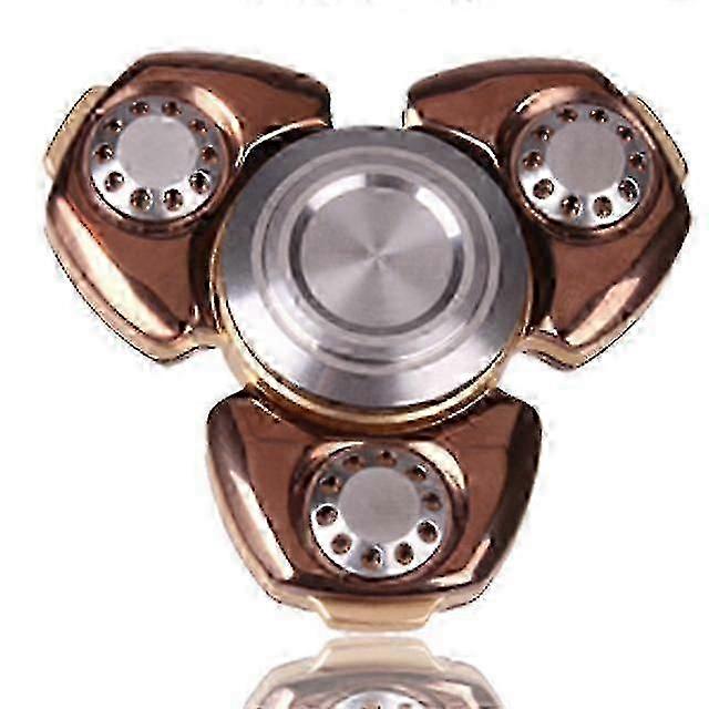 シニア酸化アルミニウム金属フィジェットスピナーステンレススチール黄銅メッキダイヤモンド研磨 606 ミュートベアリングフィンガーフィジェットジャイロ