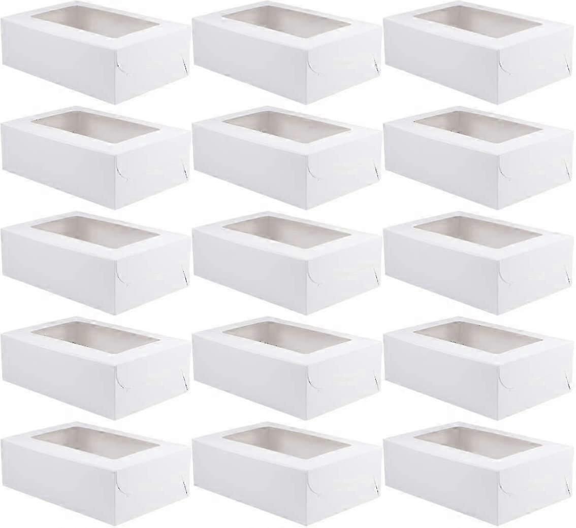 20 Piece Kraft Cupcake Box With Insert Display Bread Box Pastry Container 6 Cavities (santanxing)