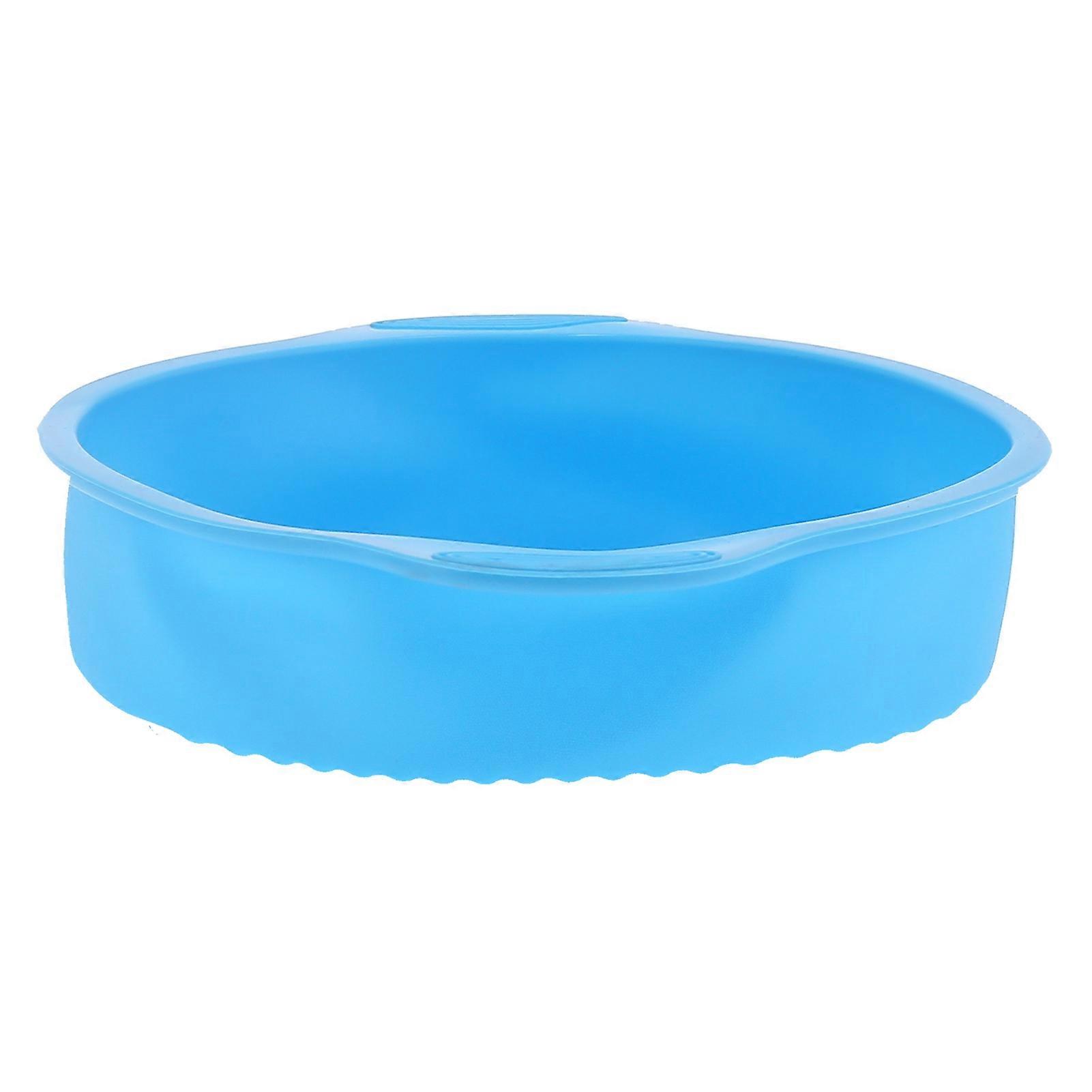 9in Round Silicone Cake Mold Pan Non-Stick Bread Baking Pan For Home Kitchen Bakery