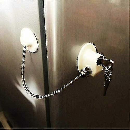 Cabinet Lock Fridge Lock With Keys - Rust Proof - Heavy Duty Adhesive
