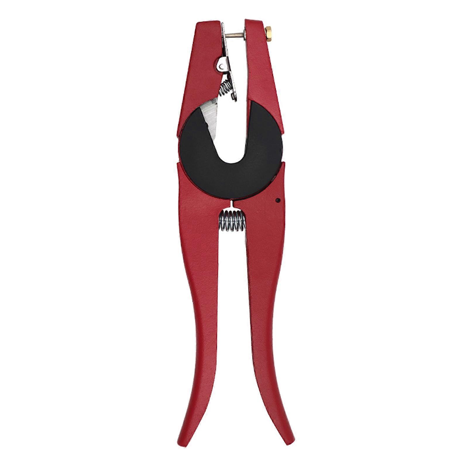 Ear Mark Pliers Livestock Ear Tagger Multiple Purpose for Various Animal Size and Mark Specifications Red
